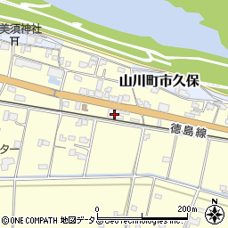 徳島県吉野川市山川町川田640周辺の地図