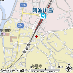 徳島県吉野川市川島町桑村830周辺の地図
