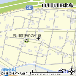 徳島県吉野川市山川町川田1226周辺の地図