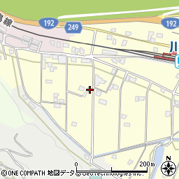 徳島県吉野川市山川町川田67周辺の地図