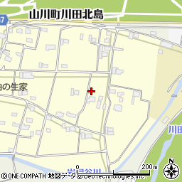 徳島県吉野川市山川町川田1300周辺の地図