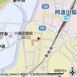 徳島県吉野川市川島町桑村856周辺の地図