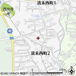 山口県下関市清末西町周辺の地図