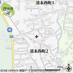 山口県下関市清末西町周辺の地図