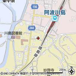 徳島県吉野川市川島町桑村822-10周辺の地図