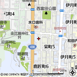徳島県徳島市鷹匠町5丁目46周辺の地図
