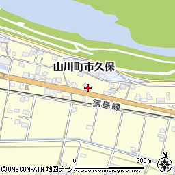 徳島県吉野川市山川町川田681周辺の地図