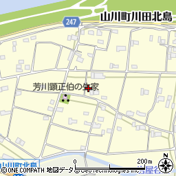 徳島県吉野川市山川町川田1227周辺の地図