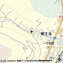 和歌山県有田川町（有田郡）明王寺周辺の地図