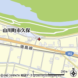 徳島県吉野川市山川町川田730周辺の地図