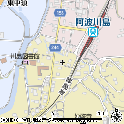 徳島県吉野川市川島町桑村822周辺の地図