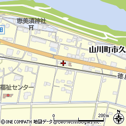 徳島県吉野川市山川町川田635-1周辺の地図