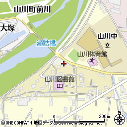 徳島県吉野川市山川町大須賀周辺の地図