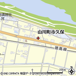 徳島県吉野川市山川町川田646周辺の地図