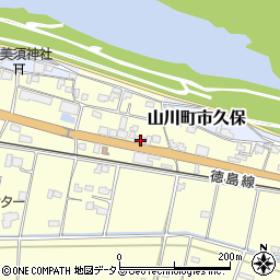 徳島県吉野川市山川町川田648周辺の地図