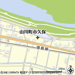 徳島県吉野川市山川町川田682周辺の地図