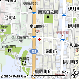 徳島県徳島市鷹匠町5丁目50周辺の地図