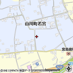 徳島県吉野川市山川町若宮82周辺の地図