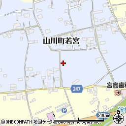 徳島県吉野川市山川町若宮82周辺の地図