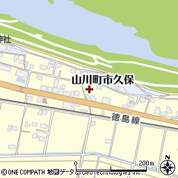 徳島県吉野川市山川町川田675周辺の地図