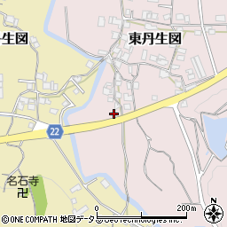 和歌山県有田郡有田川町東丹生図257周辺の地図