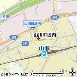 徳島県吉野川市山川町堤内周辺の地図