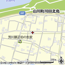 徳島県吉野川市山川町川田1198-1周辺の地図