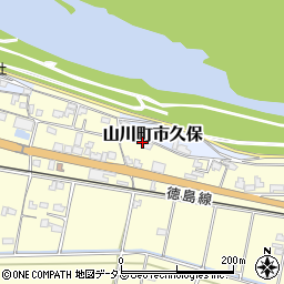 徳島県吉野川市山川町川田678周辺の地図