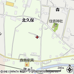 徳島県吉野川市川島町学北久保周辺の地図