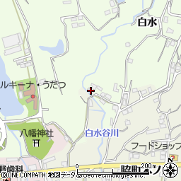 徳島県美馬市脇町白水3982-1周辺の地図