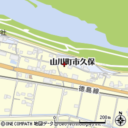 徳島県吉野川市山川町川田677周辺の地図
