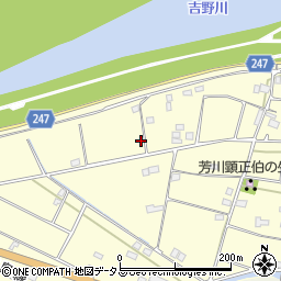 徳島県吉野川市山川町川田1106周辺の地図