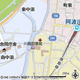 徳島県吉野川市川島町桑村851周辺の地図