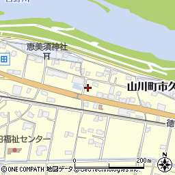 徳島県吉野川市山川町川田654周辺の地図
