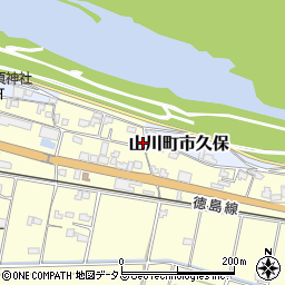 徳島県吉野川市山川町川田674周辺の地図
