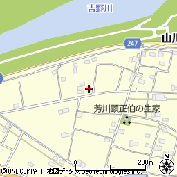徳島県吉野川市山川町川田1139-2周辺の地図