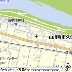 徳島県吉野川市山川町川田653周辺の地図