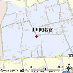 徳島県吉野川市山川町若宮周辺の地図
