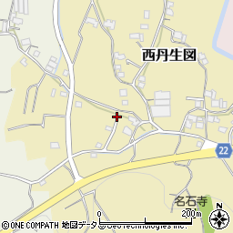 和歌山県有田郡有田川町西丹生図22周辺の地図
