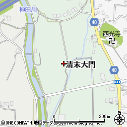 山口県下関市清末大門周辺の地図