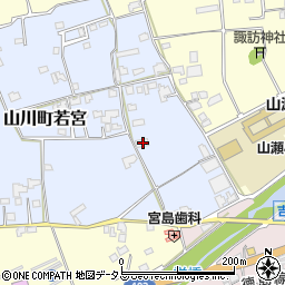 徳島県吉野川市山川町若宮124周辺の地図
