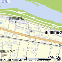 徳島県吉野川市山川町川田654-2周辺の地図