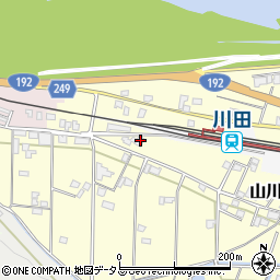 徳島県吉野川市山川町川田128-3周辺の地図