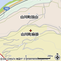 徳島県吉野川市山川町麻掛99周辺の地図