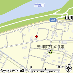 徳島県吉野川市山川町川田1140周辺の地図