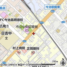 愛媛県今治市常盤町周辺の地図