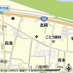 徳島県吉野川市川島町児島北岡周辺の地図