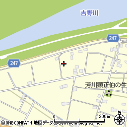 徳島県吉野川市山川町川田1110周辺の地図