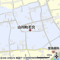 徳島県吉野川市山川町若宮150周辺の地図
