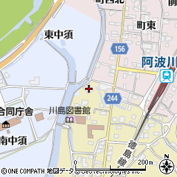 徳島県吉野川市川島町桑村843周辺の地図